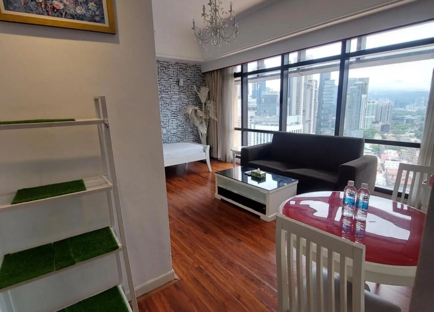 아파트 Go Daily Service Suites Time Square Kl 쿠알라룸푸르